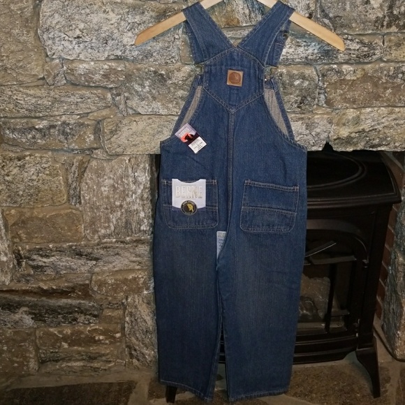Berne Apparel youth denim bib overalls size 5 - Picture 2 of 2